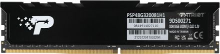 Оперативная память 1 x 8ГБ Patriot Signature PSP48G320081H1 DDR4 - 3200МГц, DIMM, Ret