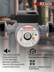 Насос циркуляционный Ресанта ЦРН-32/4, 3000л/ч