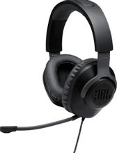 Изображение товара Наушники JBL Quantum 100, 3.5 мм, накладные, черный [jblquantum100blk]