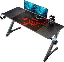 Изображение товара Игровой стол EUREKA ЛДСП черный 153 х 75 х 60 см с подстаканником