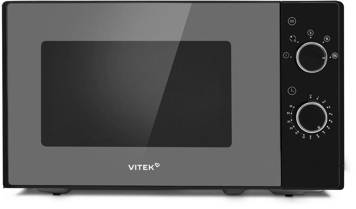 Микроволновая печь Vitek VT-MW2020 черный/хром, 20 л, 700 Вт, переключатели - поворотный механизм, фото4