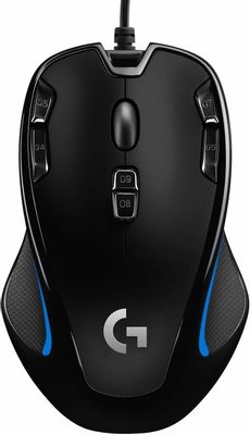 Мышь Logitech G300s, игровая, оптическая, проводная, USB, черный [910-004345]