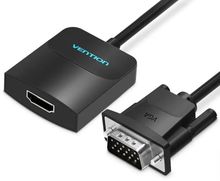 Изображение товара Адаптер аудио-видео VENTION ACNBB VGA HDMI Jack 3.5, 0.15м, черный