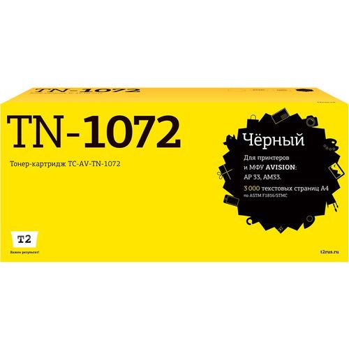 Картридж T2 TC-AV-TN-1072, TN-1072/015-0368-22, черный / TC-AV-TN-1072