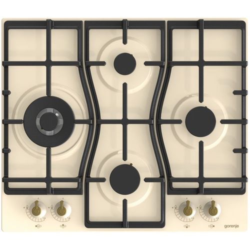 Газовая варочная панель Gorenje GW6D42CLI, 4 конфорки, эмаль, бежевый