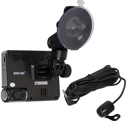 Видеорегистратор Sho-Me HD-130D,  черный