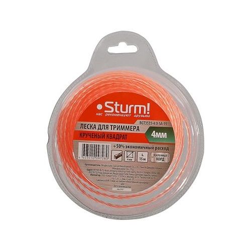 Леска для триммеров STURM! BGT3535, 4мм, 15м [bgt3535-4.0-sa-15]