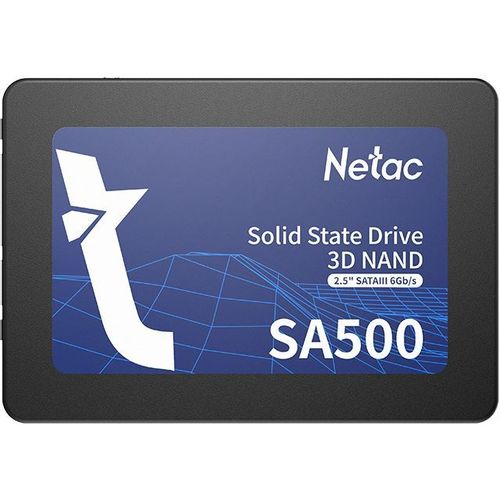 480ГБ SSD накопитель NETAC SA500 NT01SA500-480-S3X 2.5", SATA III, SATA