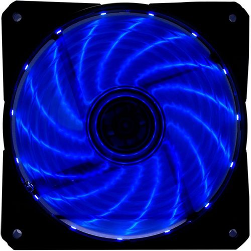Вентилятор Digma DFAN-LED-BLUE 120мм, 3-pin, от БП:4-pin (Molex), 1200об/мин, 23 дБ, RGB, черный, Ret