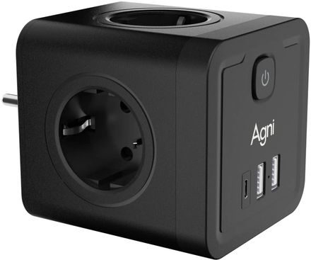 Сетевой разветвитель AGNI TP-WJ3U4E, черный [tp-wj3u4e-c-black]