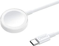 Изображение товара Беспроводное зарядное устройство PERO TC19,  USB-C, 2.5Вт, 1A, белый [tc19w]
