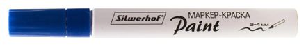 Маркер лаковый Silwerhof Paint, пулевидный пишущий наконечник, синий