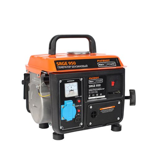 Бензиновый генератор Patriot Max Power SRGE 950, 220/12 В, 0.8кВт [474103119]