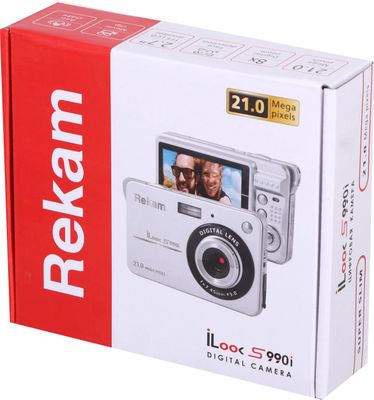 Цифровой компактный фотоаппарат Rekam iLook S990i, серебристый – купить ...