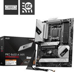 Материнская плата MSI PRO B650-A WIFI, Socket AM5, AMD B650, ATX, Ret(восстановленный)
