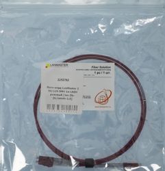 Патч-корд LanMaster 2 50/125 OM4 1м LSZH розовый