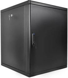Шкаф коммутационный ЦМО ШРН-М-15.500.1-9005 настенный, металлическая передняя дверь, 15U, 600x745x520 мм