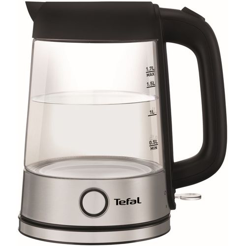 Чайник электрический Tefal Glass Kettle KI750D30, 1.7л, стекло/металл/пластик