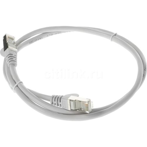 Патч-корд LanMaster вилка RJ-45, вилка RJ-45, кат.5E, ПВХ, 1м, серый [twt-45-45-1.0/s-gy]