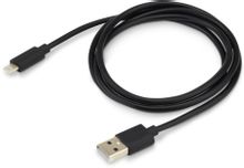 Изображение товара Кабель Buro Lightning (m) -  USB (m),  1.2м,  2A,  черный [usb-ip-1.2b2a]