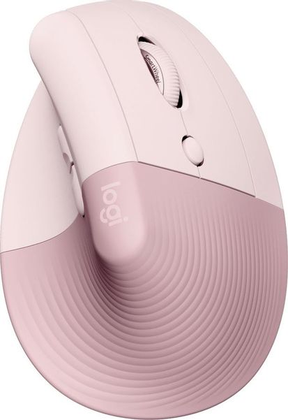 Мышь беспроводная Logitech Lift, Bluetooth/Радио, вертикальная, оптическая, USB, 4000dpi, розовый [910-006478]