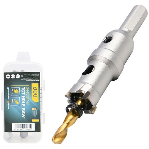 Коронка Deli DH-TCT017-E1, по металлу, шестигранный