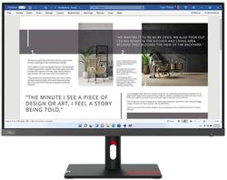 Изображение товара 27" Монитор Lenovo ThinkVision S27i-30,  1920x1080,  IPS,  100Гц,  2хHDMI,  черный [63dfkat4uk]