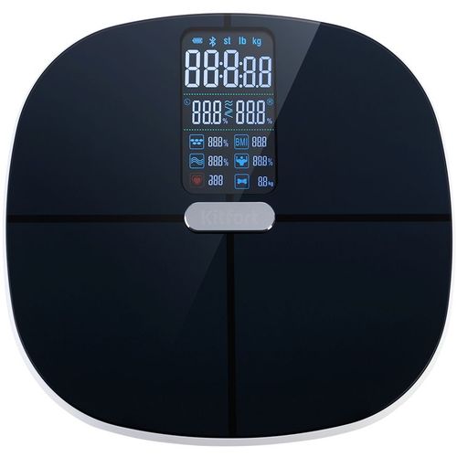 Напольные весы KitFort КТ-809, до 180кг, цвет: черный