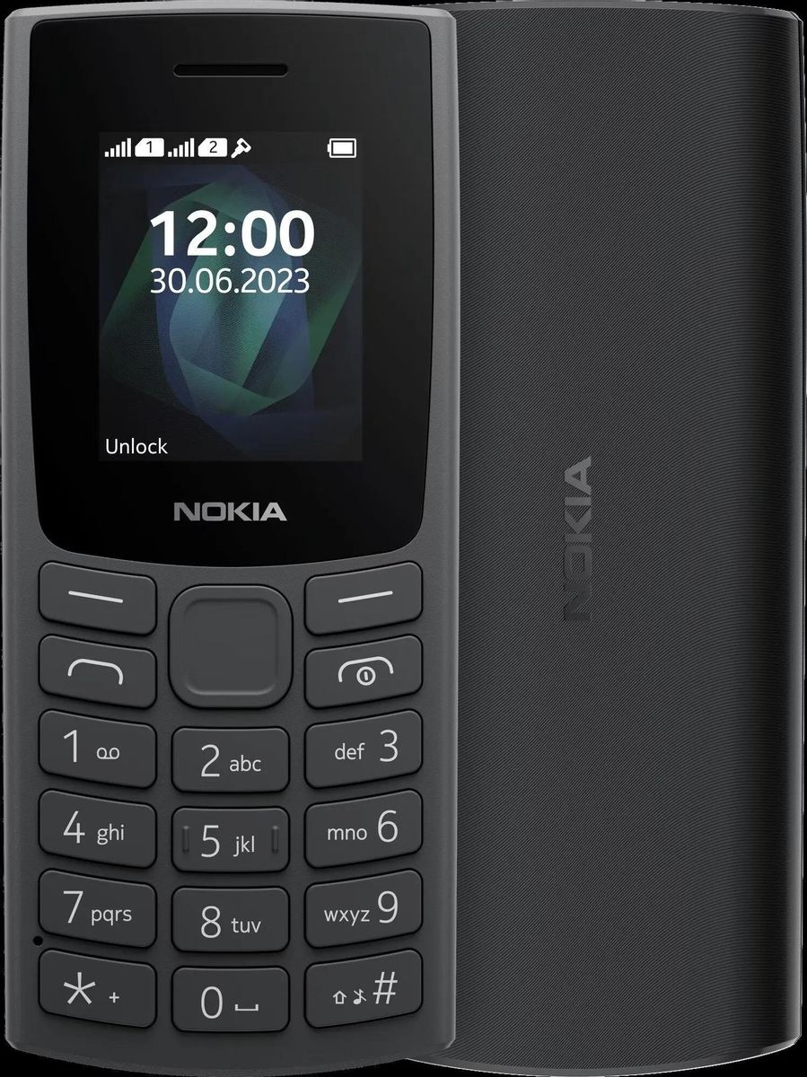 Сотовый телефон Nokia 105 (TA-1557 )DS EAC, черный