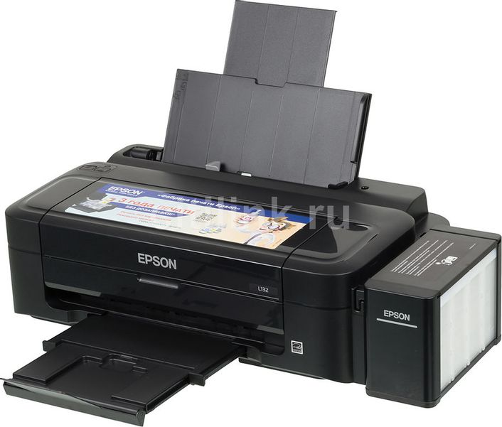 Принтер струйный Epson L132 цветная печать, A4, с СНПЧ, цвет черный [c11ce58403]