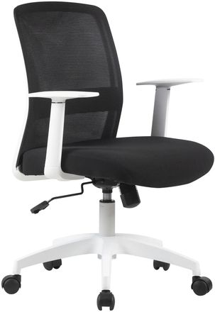 Кресло Cactus Cs-Wmc333, сетка/ткань, до 100кг, фиксированные подлокотники, черный