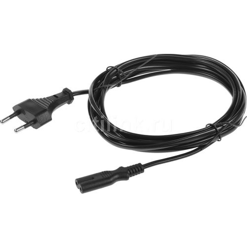 Кабель питания Buro IEC C7 (2-pin) - Евровилка, 3м [bu-pcab-3-2pin]