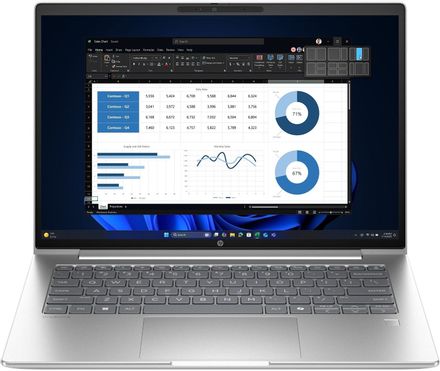 Ноутбук HP ProBook 4 G1i, 16", IPS, Intel Core Ultra 5 225U 1.5ГГц, 12-ядерный, 16ГБ 512ГБ SSD,  Intel Graphics, без операционной системы,  серебристый [d0vg0et]