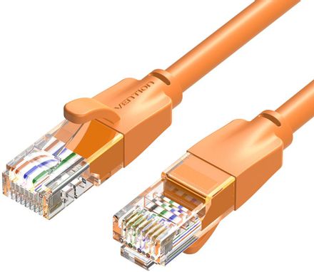 Патч-корд VENTION IBEOH UTP, кат.6, 2м, 4 пары, 24AWG, алюминий омедненный, многожильный, оранжевый