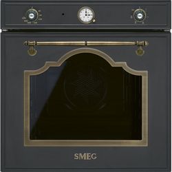Духовой шкаф электрический SMEG Cortina SF67C1AO,  70л,  антрацит