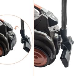 Пылесос Endever Skyclean VC-650, серый/оранжевый