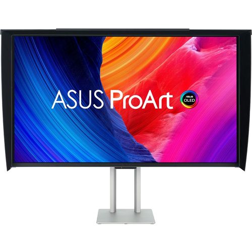 32" Монитор ASUS ProArt PA32UCDMR-K, 3840x2160, QD OLED, 240Гц, 1хHDMI, 1хDP, черный и серебристый [90lm03he-b01k71]