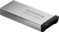 Флешка USB A-Data UR350 128ГБ, USB3.2, серебристый и черный