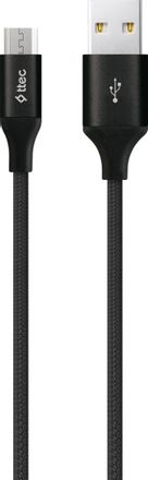 Кабель TTEC 2DK21S, micro USB (m) - USB (m), 2м, 2.4A, черный