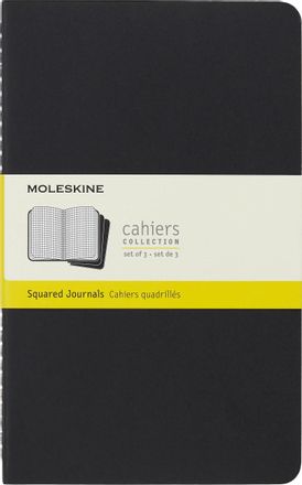 Блокнот Moleskine Cahier Journal,  80стр,  в клеточку,  черный [qp317]