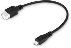 Изображение товара Кабель OTG Buro micro USB (m) -  USB (f),  0.2м,  черный