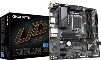 Материнская плата Gigabyte B760M DS3H AX, LGA 1700, Intel B760, mATX ...