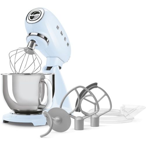 Миксер планетарный SMEG Стиль 50-х гг. SMF05PBEU, 1000Вт, голубой