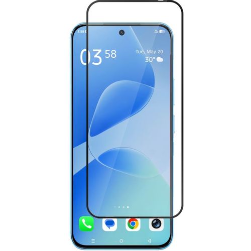 Защитное стекло для экрана BORASCO для Infinix Hot 60 Pro антиблик, 161х73 мм, 2.5D, 1 шт, черный [75851]