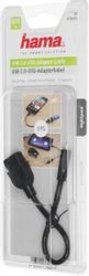 Кабель HAMA micro USB (m) - USB (f), 0.15м, черный