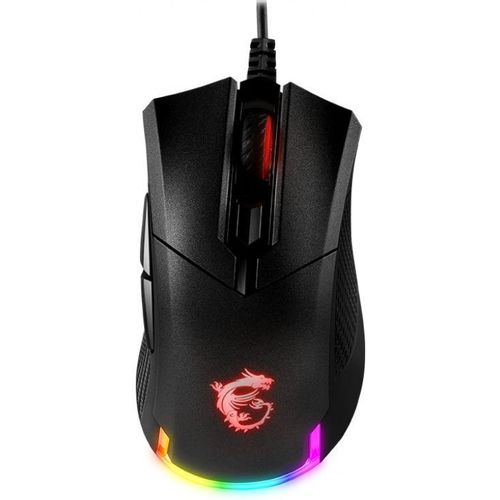 Мышь проводная MSI Clutch GM50, игровая, оптическая, USB, 7200dpi, черный [s12-0401770-pa3]