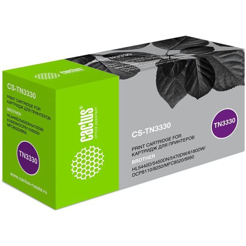 Картридж Cactus CS-TN3330, TN-3330, черный / CS-TN3330