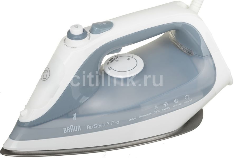 Утюг Braun SI7088,  2800Вт,  серый/серый [0127403103]