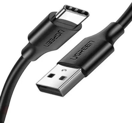 Кабель UGREEN US287,  USB Type-C (m) -  USB (m),  1.5м,  3A,  черный [60117]