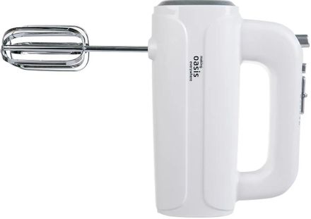 Миксер OASIS MH-50W, ручной,  белый и серебристый